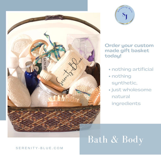 Serenity-Blue Customized Care Basket